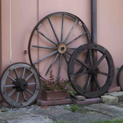 Ruote carri di legno