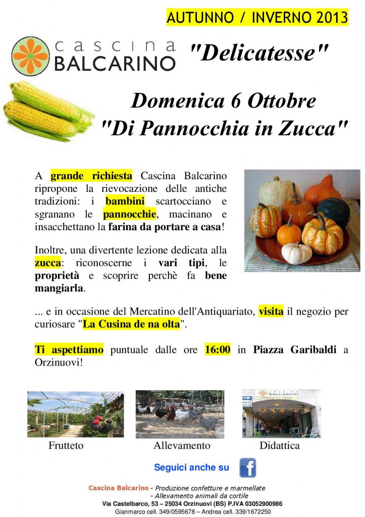 DI PANNOCCHIA IN ZUCCA