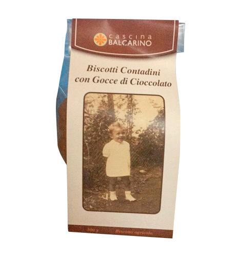 Biscotti contadini con gocce di cioccolato